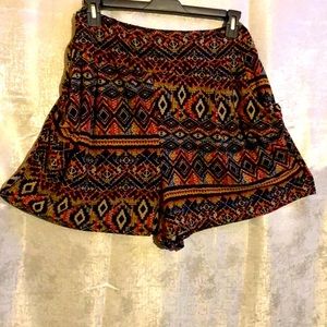 Eye Candy shorts Aztec earth tone Tribal print Genie shorts with pockets…